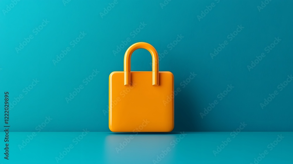 Poster vibrant cybersecurity framework with protective layers 3d depicting a modern and futuristic digital 