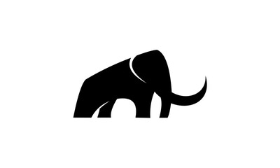 silhouette of elephant