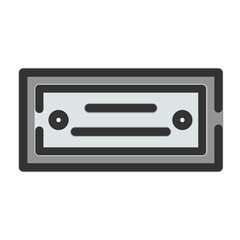 Nameplate icon design	