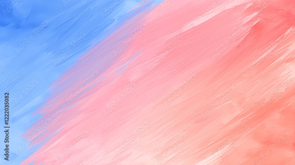 Poster soft color gradient background in blue and coral tones for design use