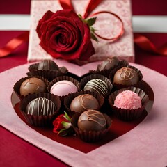 heart shaped chocolates