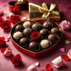 heart shaped chocolates