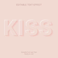 happy valentines day card kiss