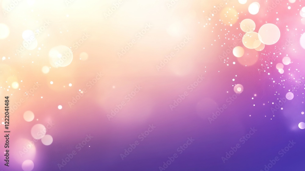Poster abstract pastel background with bokeh lights.