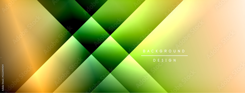 Poster Colorful gradient with lines made of shadow and light. Creative background