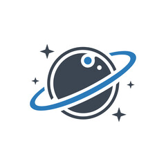 Planetary Ring Design Icon