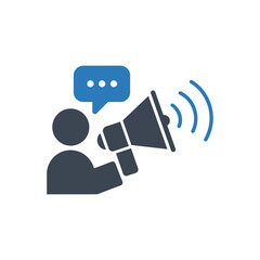 Loudspeaker Announcement Icon