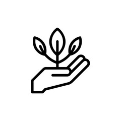 hand holding a flower