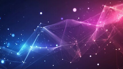 Abstract technology design with futuristic digital elements and glowing lines on dark background, representing innovation and modern tech concepts


