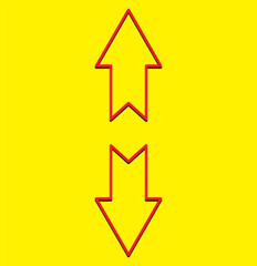 Arrow up and arrow down icon