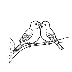 birds on a branch