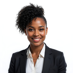 African confidant businesswoman 