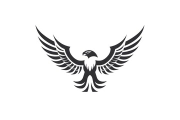 Obraz premium Logo drawing symbol eagle.