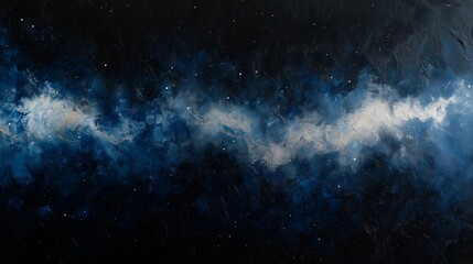 Fototapeta premium Blue and White Galaxy: Abstract Cosmic Background - made with Generative AI