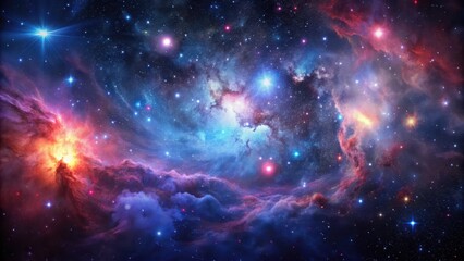 Cosmic Nebula A Vivid Display of Stellar Dust and Gas