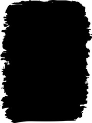 Abstract Hand Drawn Brush Stroke Shape