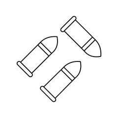 bullet line  icon with white background vector stock illustration