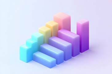 Fototapeta premium business graph 3d