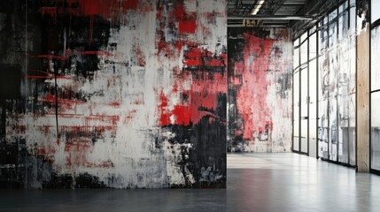 Grunge wallpaper featuring rough brush strokes, graffiti patterns, and dark tones