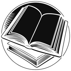 Open Book With Pages on Table High Quality Editable Vector Design and illustration