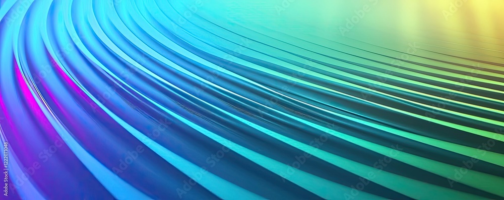 Aufkleber renewable energy idea. vibrant wave pattern with colorful gradients for modern design projects.