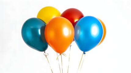Obraz premium colorful ballons isolated on white background