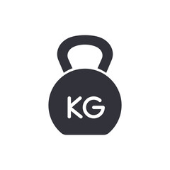 Dumbell solid icons, minimalist vector illustration ,simple transparent graphic element .Isolated on white background