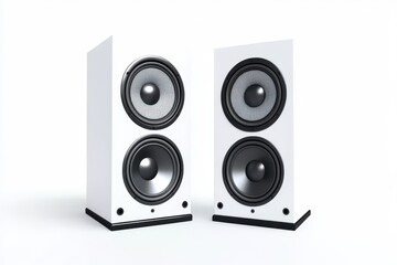 Obraz premium 3D External Speaker System Isolated and White Background