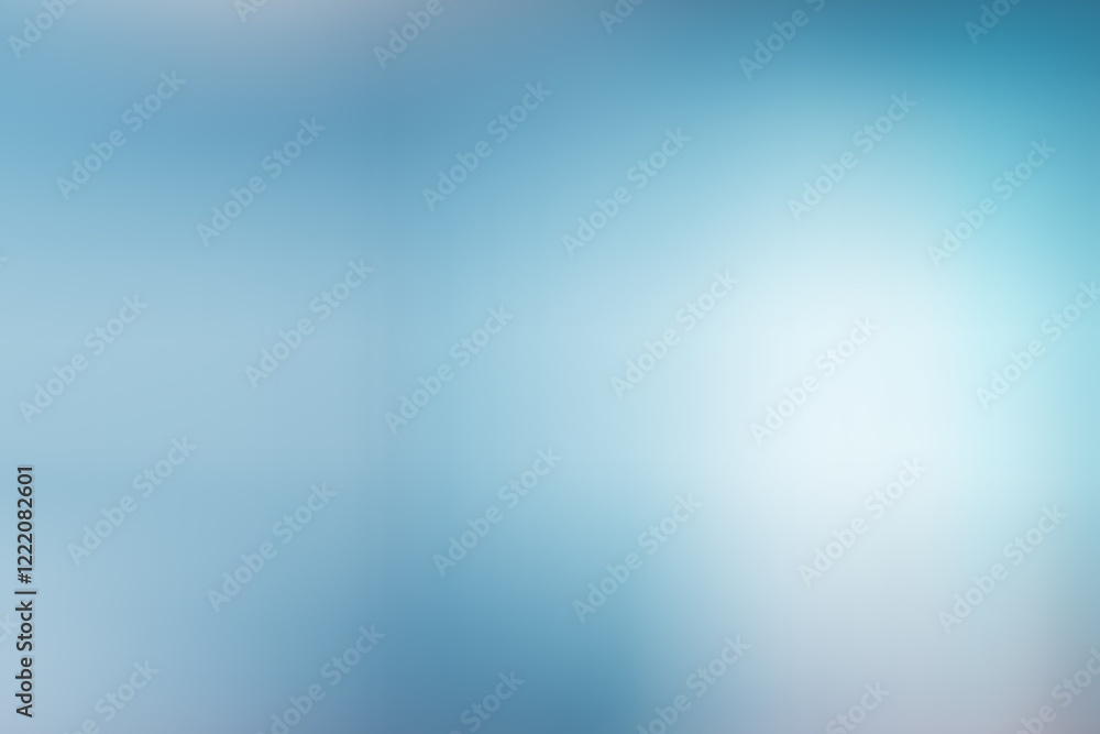 Fototapete abstract soft blue gradient background with smooth light lines for copy space