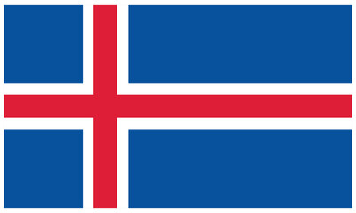 Iceland flag.Iceland national flag. Vector