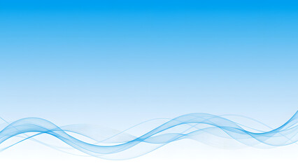 This image features an abstract design with flowing wave-like lines over a blue and white gradient background. 
이 이미지는 파란색과 흰색의 부드러운 그라데이션 배경 위에 물결 모양의 선이 흐르는 추상적인 디자인입니다.