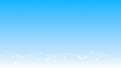 Obraz premium This image features an abstract design with flowing wave-like lines over a blue and white gradient background. 이 이미지는 파란색과 흰색의 부드러운 그라데이션 배경 위에 물결 모양의 선이 흐르는 추상적인 디자인입니다. 