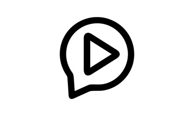 Video chat icon vector illustration.