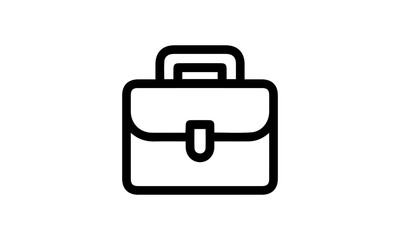 Briefcase Icon. Flat style on the white background