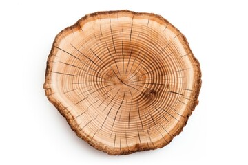 Cutted oak log plant wood tree.