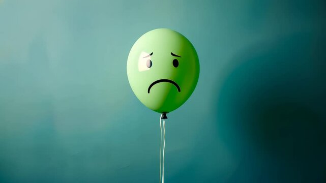The Sad Balloon Hanging Alone.