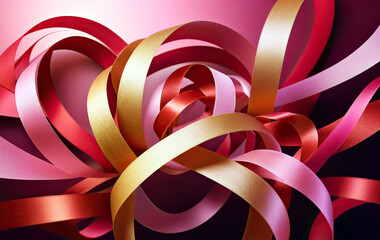 Heart Pattern Romantic Background Image for Valentine’s Day or Romantic Events for Couples