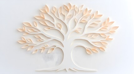 White tree with bird perched on branch nature scene tranquil environment animal wildlife and beautiful landscape