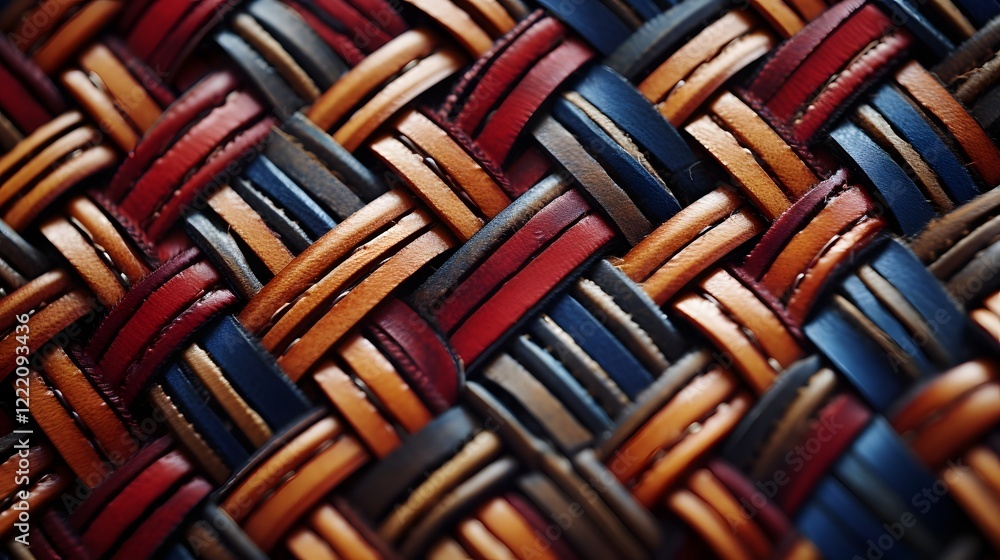 Aufkleber captivating intricate macro fabric woven pattern in abstract textile design close up shot showcasing