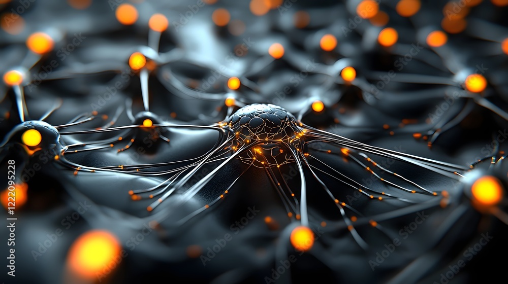 Poster ai driven innovative energy systems radiant circuits and nodes a 3d depicting the future of intercon