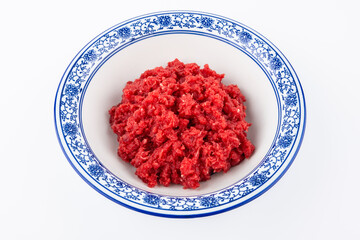 A bowl of fresh minced beef