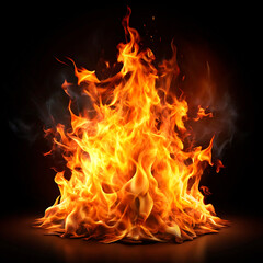 Fototapeta premium fire in the fireplace