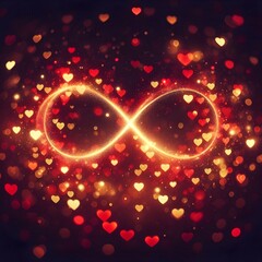 Magical bokeh of eternal love and warmth.