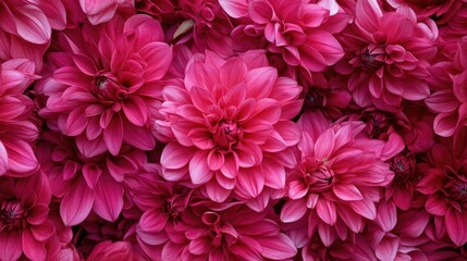 A vibrant close-up of bright pink summer flowers, surrounded by a sea of petals, creating a beautiful floral backdrop ideal for nature photography or fresh, seasonal content