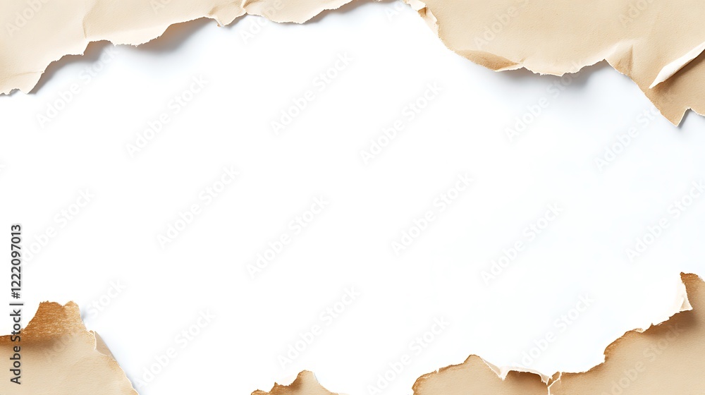 Poster torn paper background with a soft texture