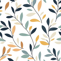 Flowers and leaves in pictures illustrator2D