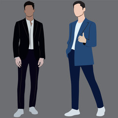 business man and person team, company, illustrated, illustration, icon, success, 