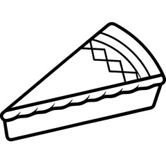 Pie Slicer Line Art Illustration