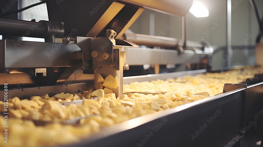 Poster cutting edge nut butter production at a clean and efficient food processing factory showcasing advan