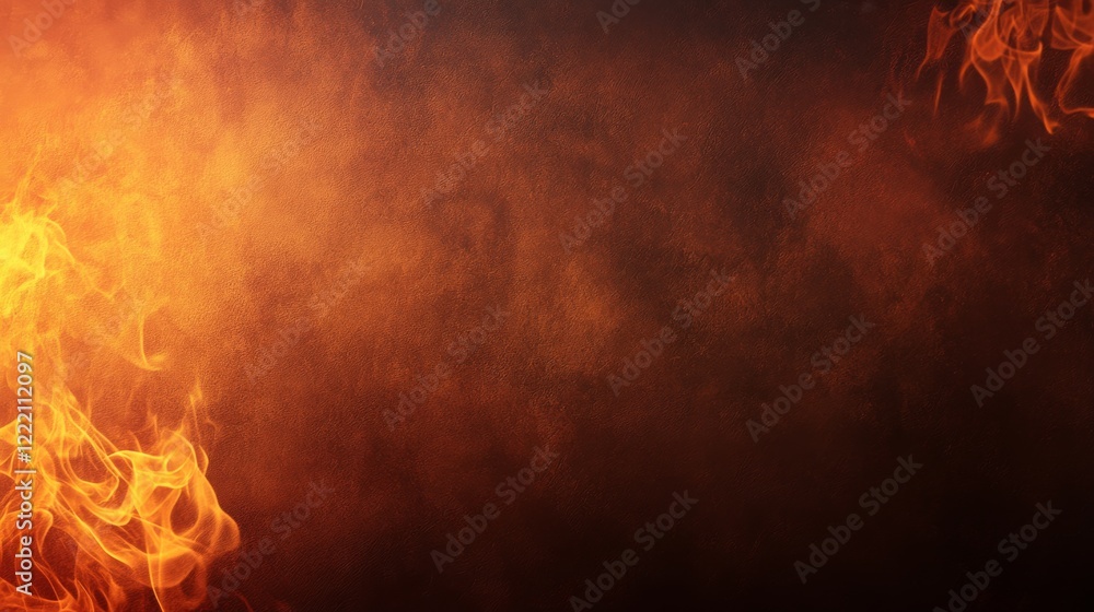Aufkleber a flickering flame captures attention with its bright orange and yellow hues, contrasting dramatical
